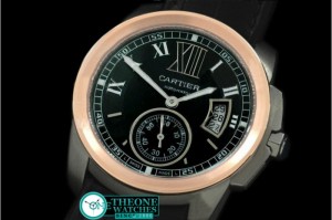 Cartier - Calibre de Cartier SS/RG/LE Black Asian 2836 28800bph