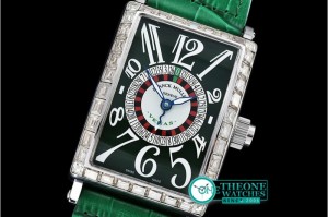 Franck Muller - Long Island Vegas Edition Diam SS/LE Green Asia 21J Mod