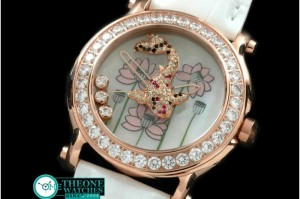 Chopard - Happy Sports Animal Kingdom RG/LE Diam White Swiss Qtz