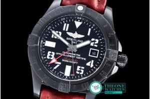 Breitling - Avenger GMT 43mm PVD/LE Black Num Asia 2836