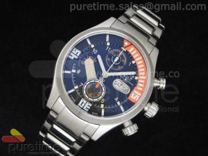 Engineer Master II Diver Chronograph Orange Black Dial on SS Bracelet A7750