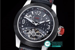 Jager LeCoultre - AMVOX3 Tourbillon GMT SS/LE Black/Red Asia 23J