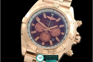 Breitling - Chronomat B01 RG/RG Brown Stick Jap OS20 Qtz