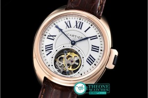 Cartier - Cle De Cartier Tourb Ladies RG/LE White Asia HW Tourb