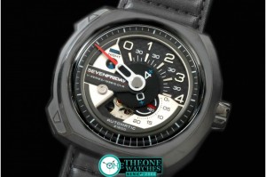 SevenFriday - SevenFriday V3-01 PVD/LE Black Jap Miyota 82S7