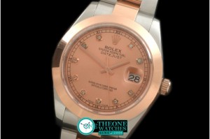 Rolex  - SS/RG Oyster R-Gold Diam Asian Eta 2836-2