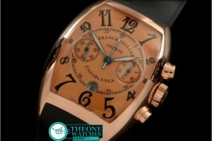 FRANCK MULLER - Casablanca Chrono RG/LE Salmon A-7750 28800bph