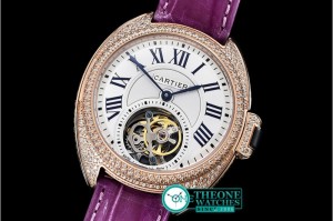 Cartier - Cle De Cartier Tourb Diams RG/LE Purp White Asia HW