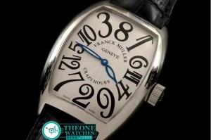 Franck Muller - Curvex Jumbo Crazy Hours SS/LE Wht Asia 21 Auto