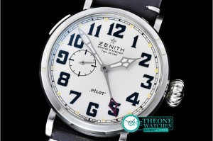 Zenith - Pilot Montre Type 20 GMT SS/LE White Asia 23J