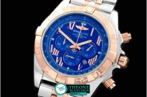 Breitling - Chronomat B01 SS/YG TT Blue Roman Jap OS20 Qtz