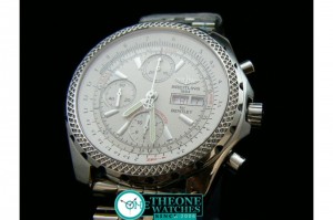 BREITLING BENTLEY GT BRUSHED ASIA 7750 28800BPH WHITE