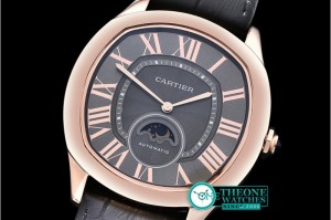 Cartier - Drive De Cartier MoonPhase RG/LE Black Jap Qtz