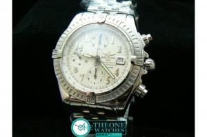 BREITLING CHRONOMAT EVOLUTION SS WHITE-NUMBER ASIA 7750 CHRONOS