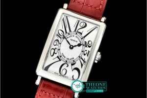 Franck Muller - Long Island Ladies 952QZ SS/LE (Red) Wht GF Swiss Qtz