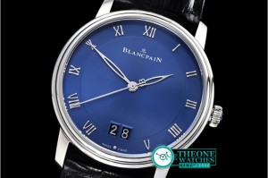 Blancpain - Blancpain Villeret Grande Date SS/LE Blue Num MY9015