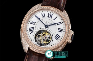Cartier - Cle De Cartier Tourb Diams RG/LE Brown White Asia HW