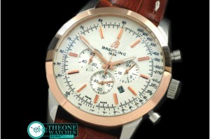 Breitling - TransOcean Chrono SS/YG/LE White Jap OS20 Qtz