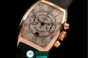 Franck Muller - Casablanca Chrono RG/LE White A-7750 28800bph