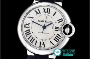 Cartier - Ballon De Cartier Ladies SS/LE White Roman V6F Jap Miyota