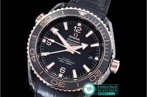 Omega - Planet Ocean Deep Black RG/CER/RU Black BP A2836 Mod