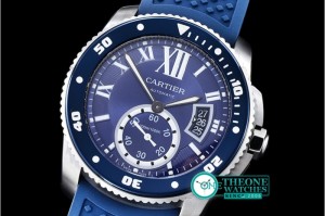 Cartier - Cartier De Calibre Diver Bleu SS/RU Blue MY8205
