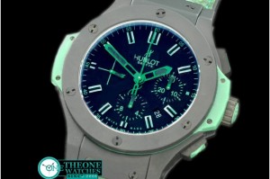 Hublot - Big Bang "All Black Green" Special Ed Cer/LE A-7750