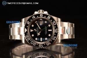 Rolex - TriROX89682 GMT-Master II SS/SS Black Clone Rolex 3186 Auto