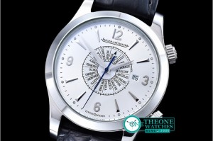 Jaeger LeCoultre - Master Memovax World Time SS/LE Silver Wht Asia 21J