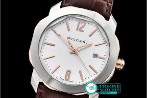 Bvlgari - Octo Solotempo Automatic RG/SS/LE White Asia 23J Mod