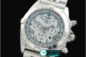 Breitling - Chronomat B01 SS/RU White Roman Jap OS20 Qtz