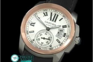 Cartier - Calibre de Cartier SS/RG/LE White Asian 2824 28800bph