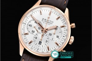 Zenith - El Primero 36,000 vPH RG/LE White Asia 7750 Mod