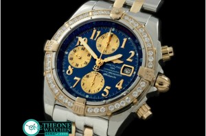 Breitling - Chronomat Evo SS/YG Blue Roman A-7750 28800