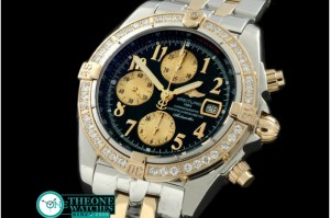 Breitling - Chronomat Evo SS/YG Black Roman A-7750 28800