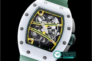 Richard Mille - RM061-01 Yohan Blake TZP White Cer Grn/Yllw CER/RU Custom