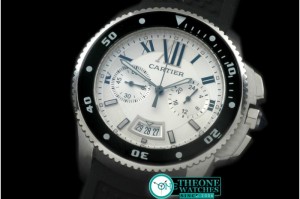 Cartier - Calibre de Cartier D-Chrono SS/RU White OS20