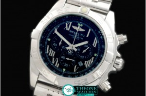 Breitling - Chronomat B01 SS/RU Black Roman Jap OS20 Qtz