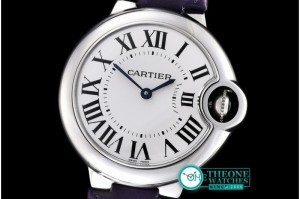 Cartier - Ballon De Cartier Ladies SS/LE White Roman V6F Ronda