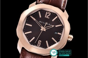 Bvlgari - Octo Solotempo Automatic RG/LE Brown Asia 23J Mod