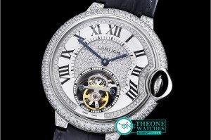 Cartier - Balon Bleu Flying Tourb Diams SS/LE Tourbillon