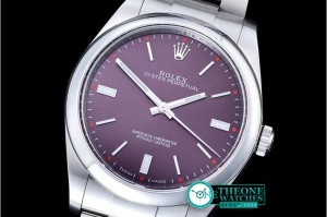 Rolex - Oyster Pert. 39mm 114300 SS/SS Red Grape JF A3132 Mod