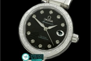 Omega - Deville Ladymatic Mid SS/SS Black A-2836