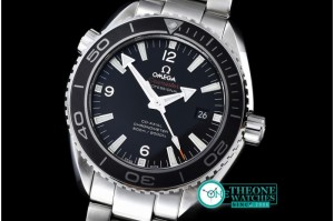 Omega- Planet Ocean 45mm Blk/Wh SS/SS Noob Asia 2824 Mod 8500