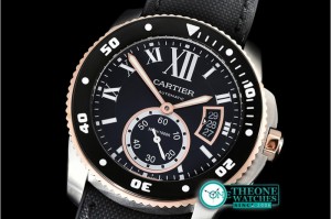 Cartier - Calibre de Cartier Diver RG/SS/NY/RU Blk TF MY8205 Mod