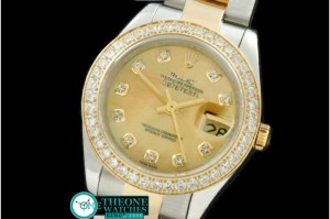 Rolex - SS/YG Oyster MOP Gold Diamond Swiss Eta 2836-2