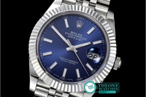 Rolex - DJ2 41mm Jub Flt SS/SS Blue Stick BP Asia 3235 Mod