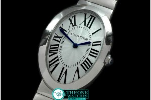 Cartier - Baignoire Ladies SS/SS White Jap Quartz