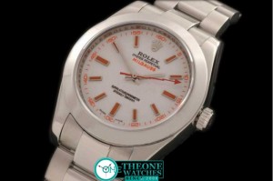 Rolex - 2007 Milguass SS White (Green Tint) - Swiss ETA