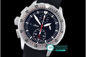 Sinn - U1000 Chrono SS/RU Black Asia 7750 28800bph